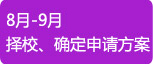 2014年8月-9择校、确定申请方案