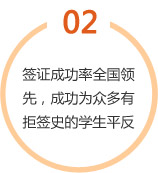 签证成功率全国领先，成功为众多有拒签史的学生平反