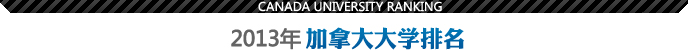 2012年加拿大大学排名